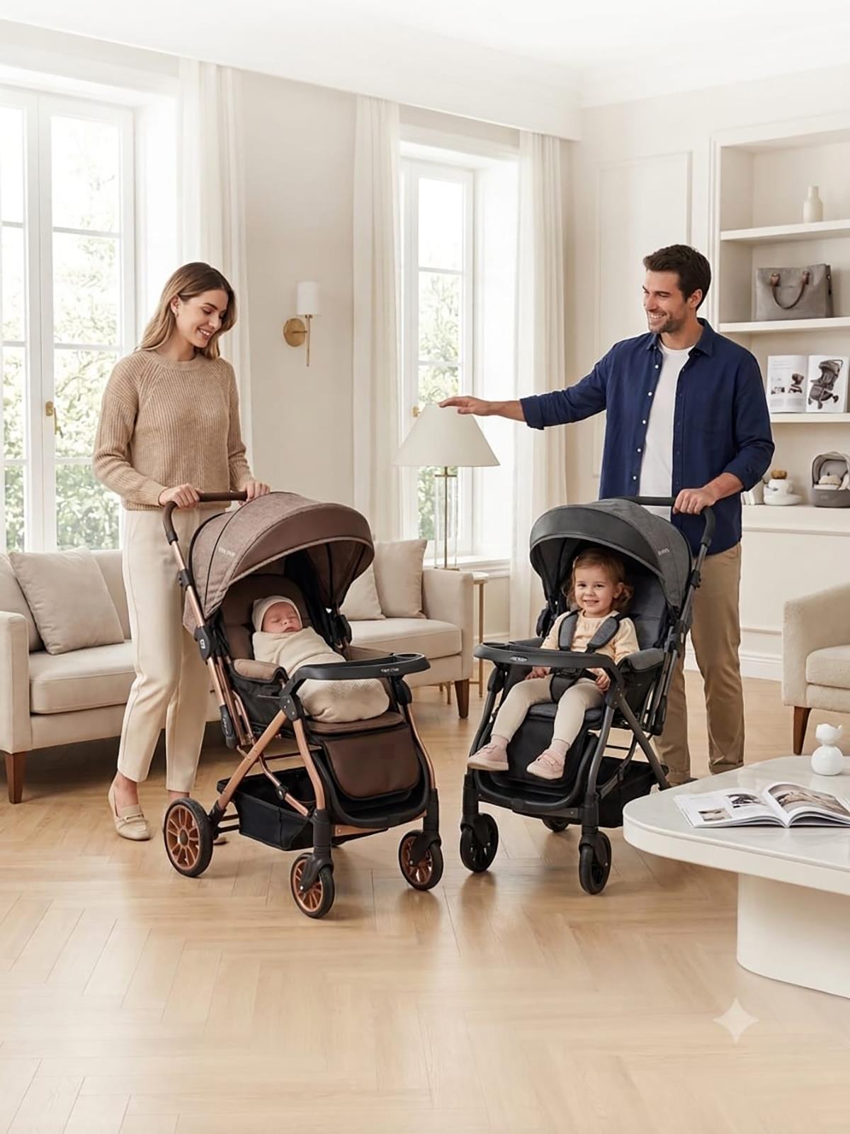 Babycare Capron Çift Yönlü Bebek Arabası - Bej