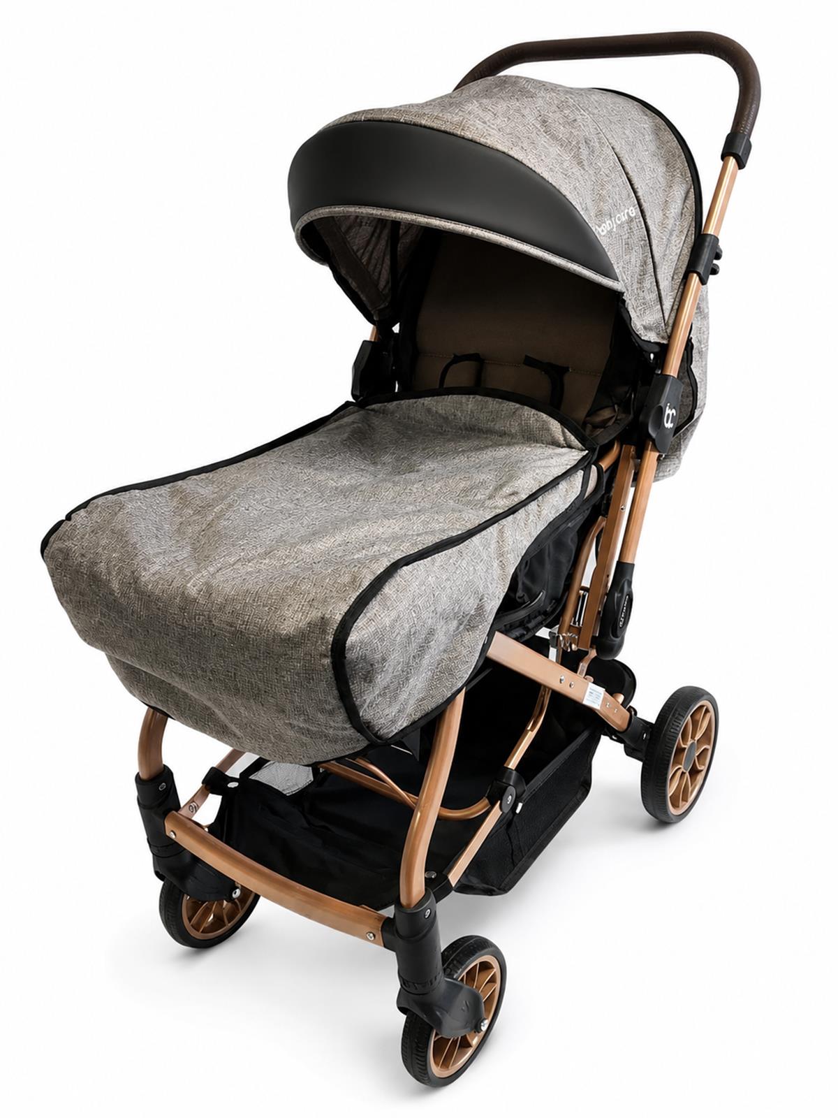 Babycare Capron Çift Yönlü Bebek Arabası - Kahverengi