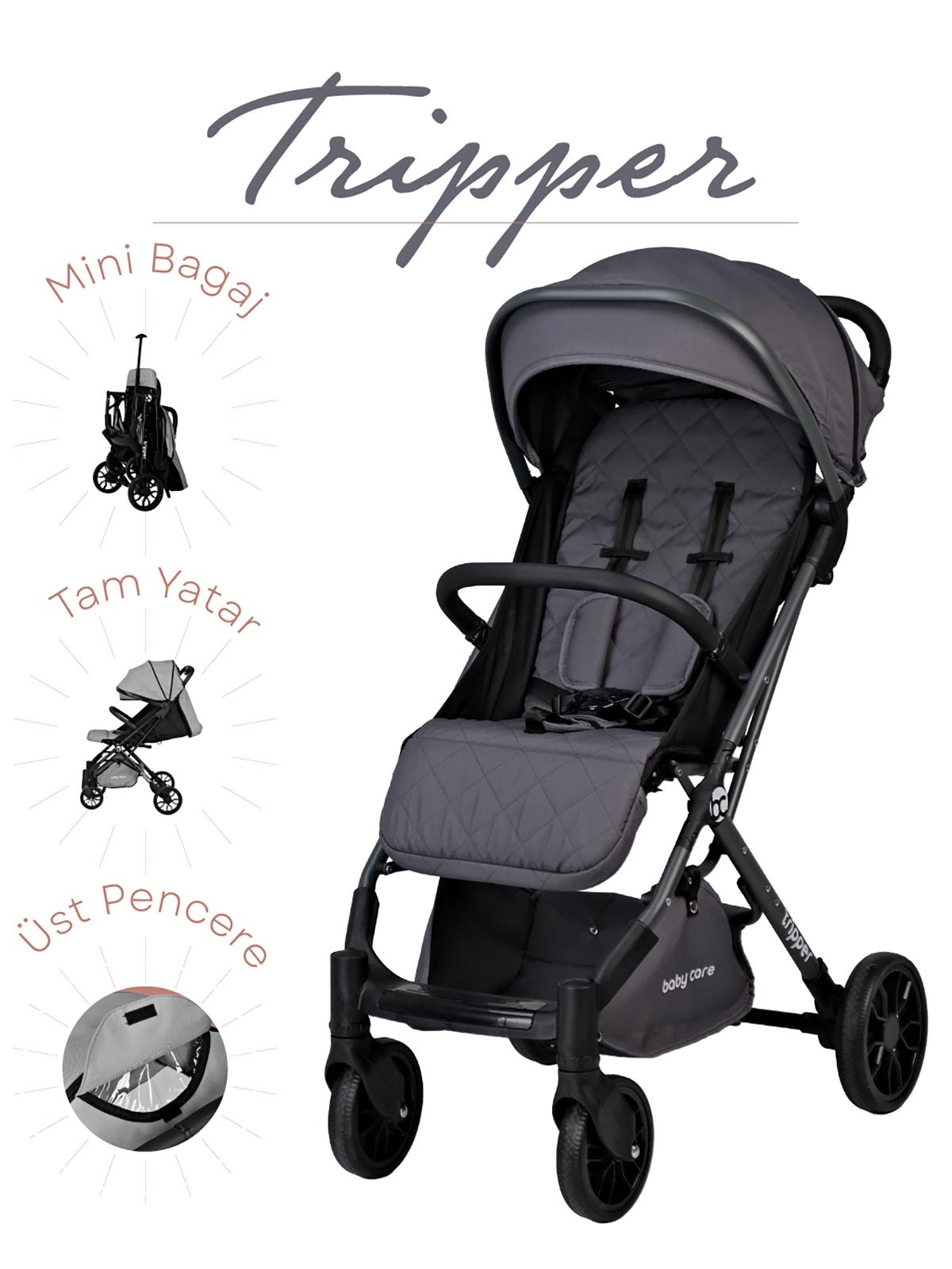 BabyCare Tripper Kabin Boy Bebek Arabası - Gri