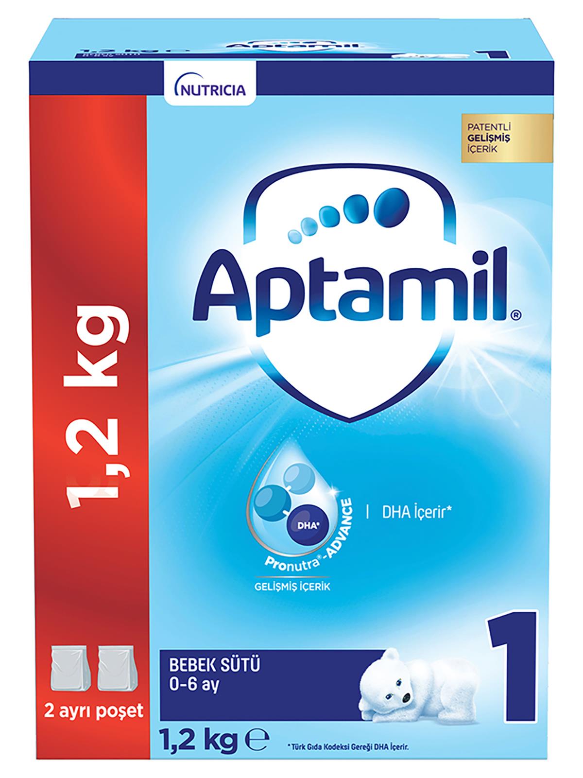 Aptamil 1 Bebek Sütü 1200 gr 0-6 Ay - Standart