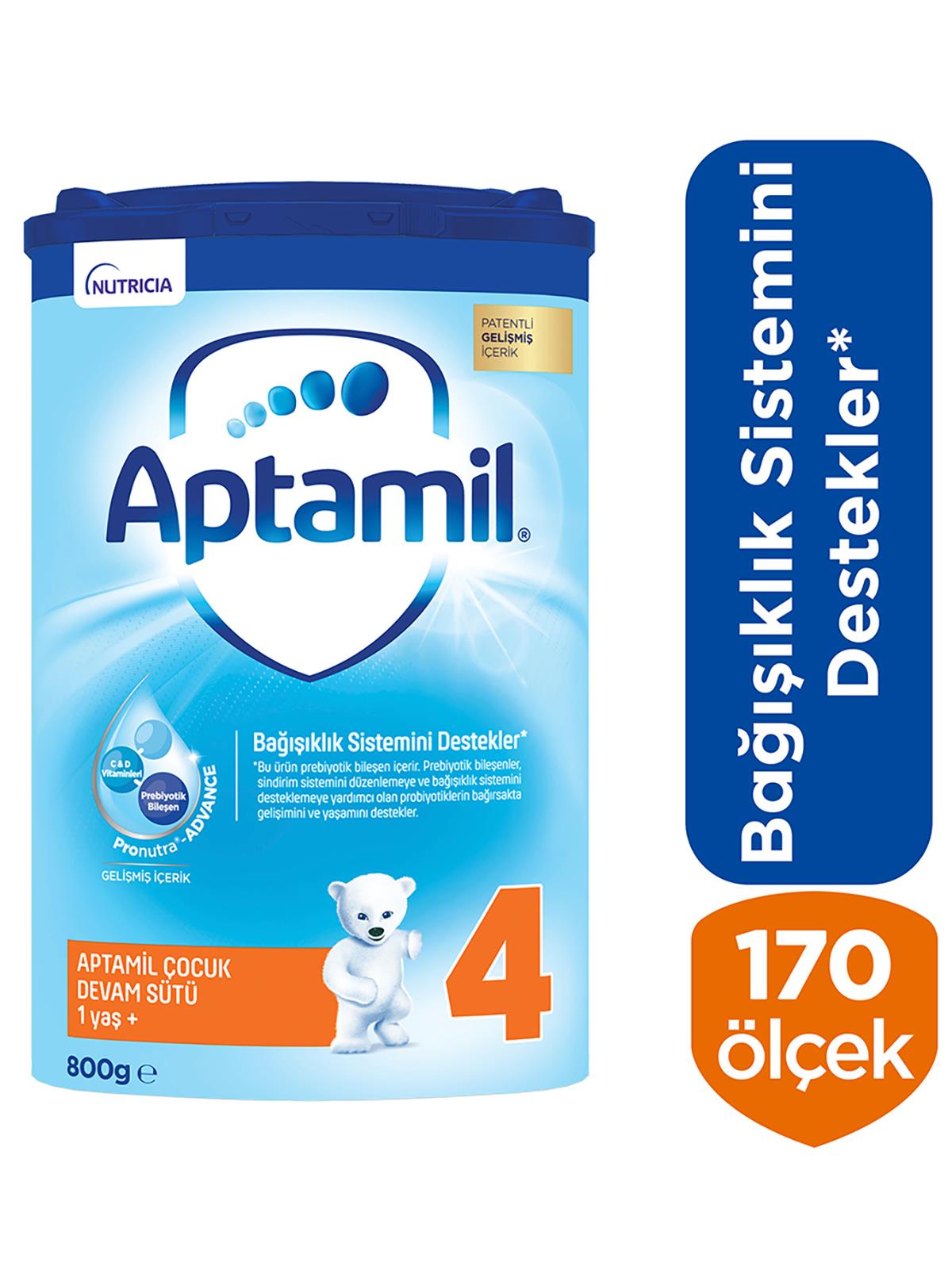 Aptamil 4 Çocuk Devam Sütü 800 g 1 Yaş+ Akıllı Kutu  - Standart