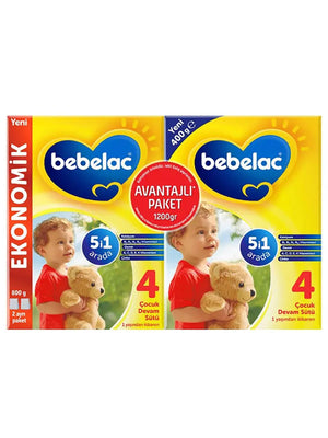 Bebelac 4 Çocuk Devam Sütü 800Gr+400Gr 3'lü Paket
