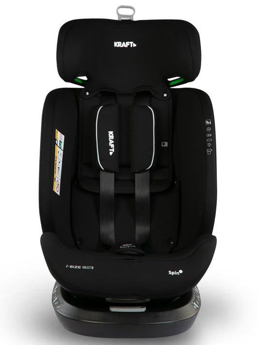 Kraft Spin I-Size Oto Koltuğu 0-36 Kg - Siyah