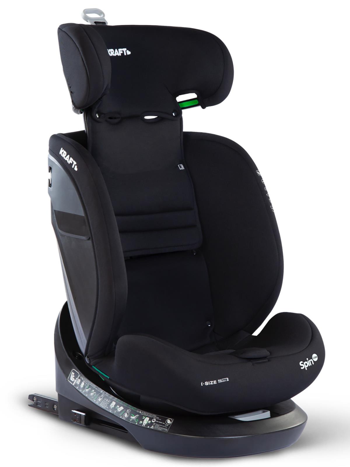 Kraft Spin I-Size Oto Koltuğu 0-36 Kg - Gri
