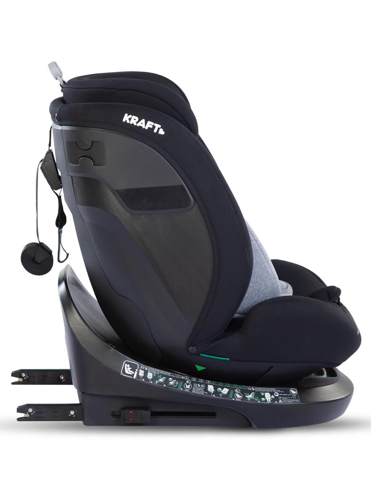 Kraft Spin I-Size Oto Koltuğu 0-36 Kg - Gri