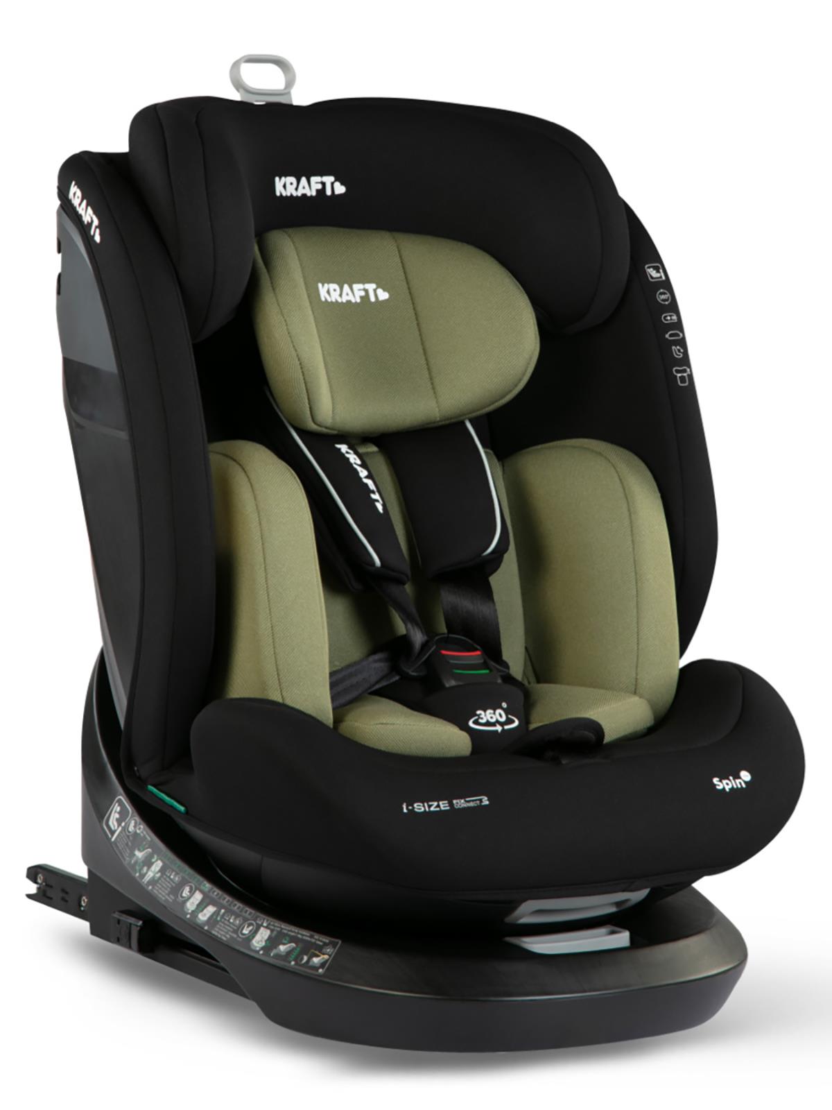 Kraft Spin I-Size Oto Koltuğu 0-36 Kg - Yeşil