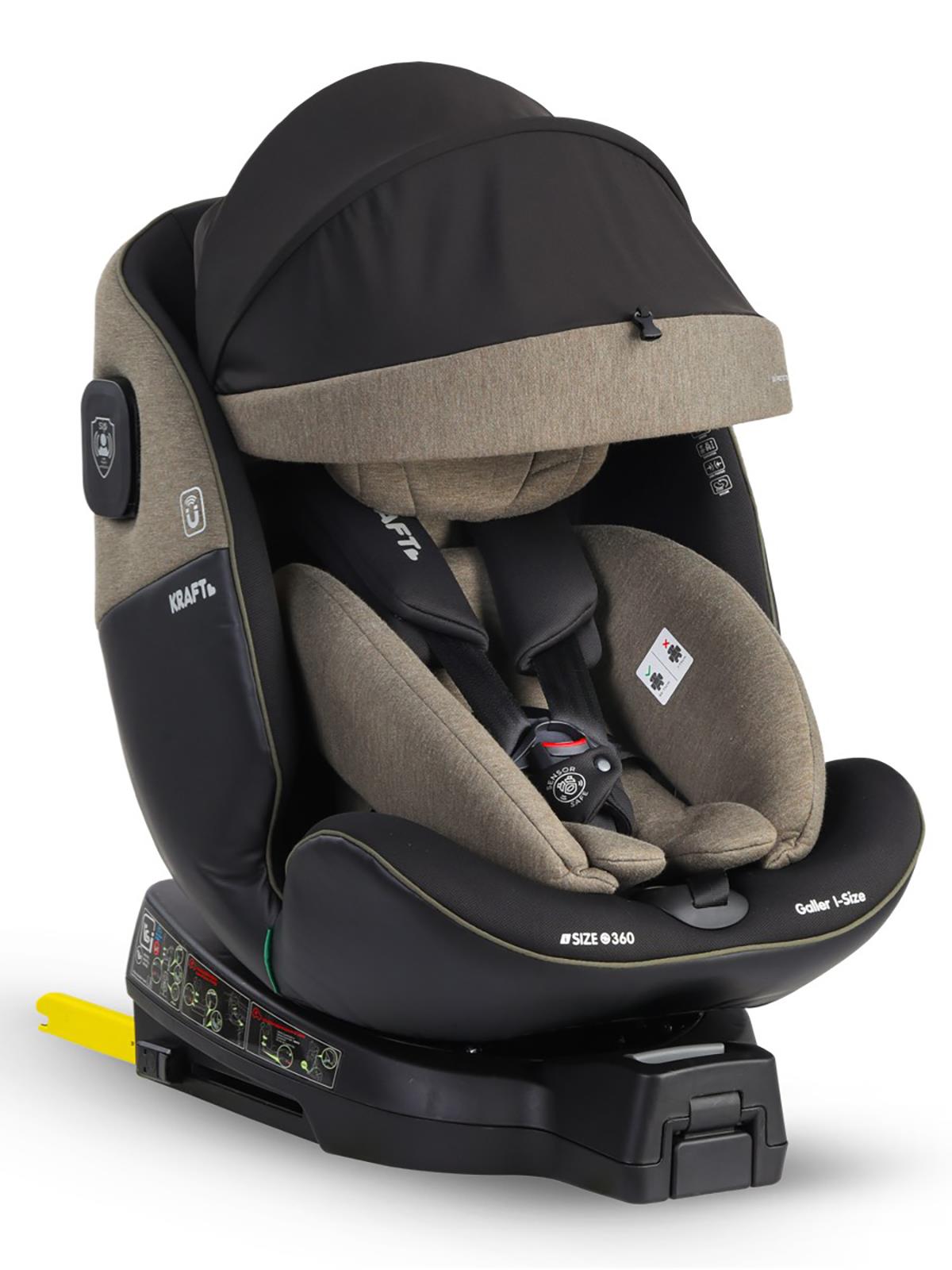 Kraft Galler I-Size Oto Koltuğu 0-36 Kg (40-150 Cm) - Haki