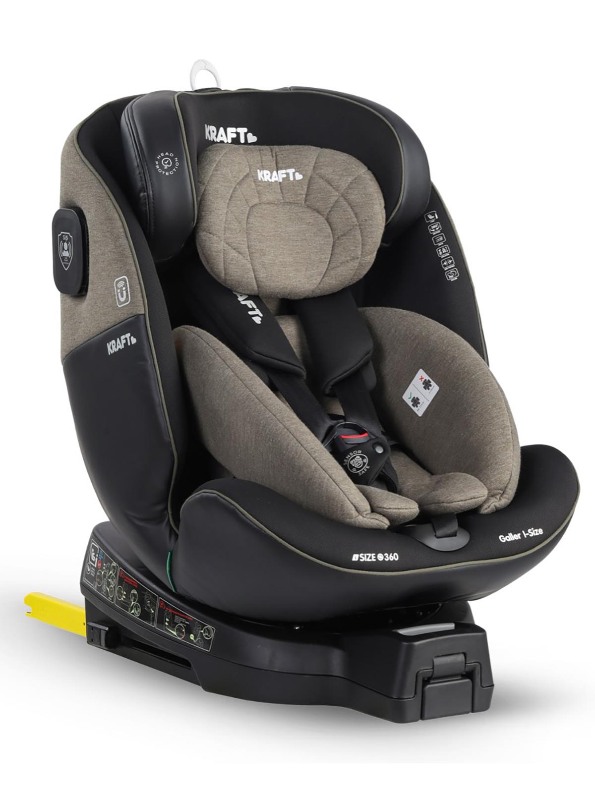 Kraft Galler I-Size Oto Koltuğu 0-36 Kg (40-150 Cm) - Haki