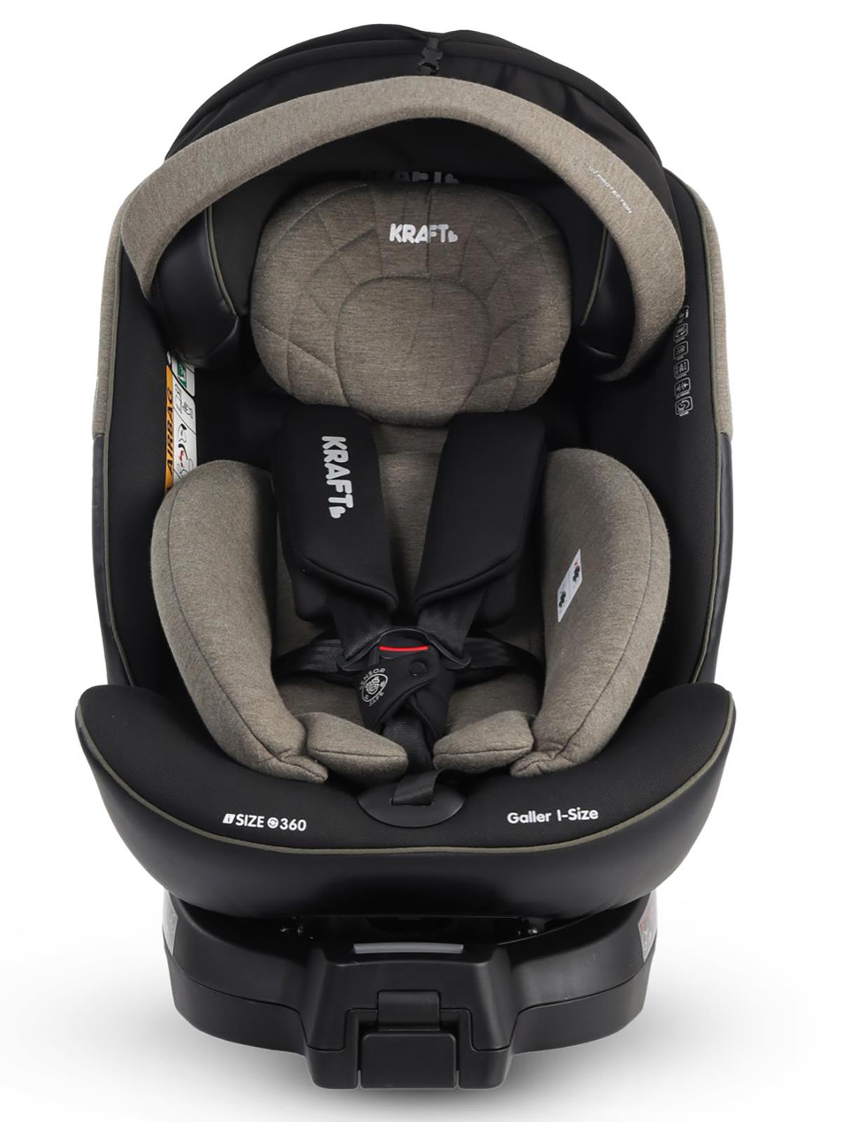 Kraft Galler I-Size Oto Koltuğu 0-36 Kg (40-150 Cm) - Haki