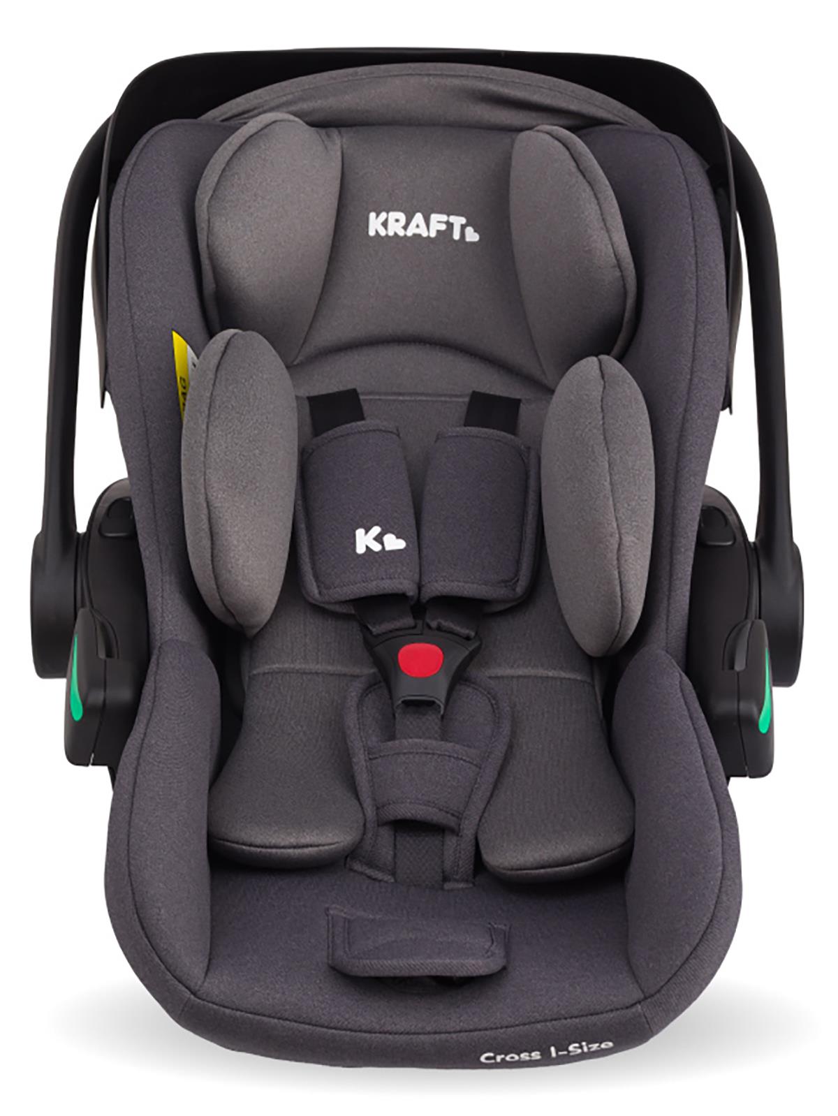 Kraft Cross Fix i-size (40-87 cm) 0-13 kg Oto Koltuğu - Gri