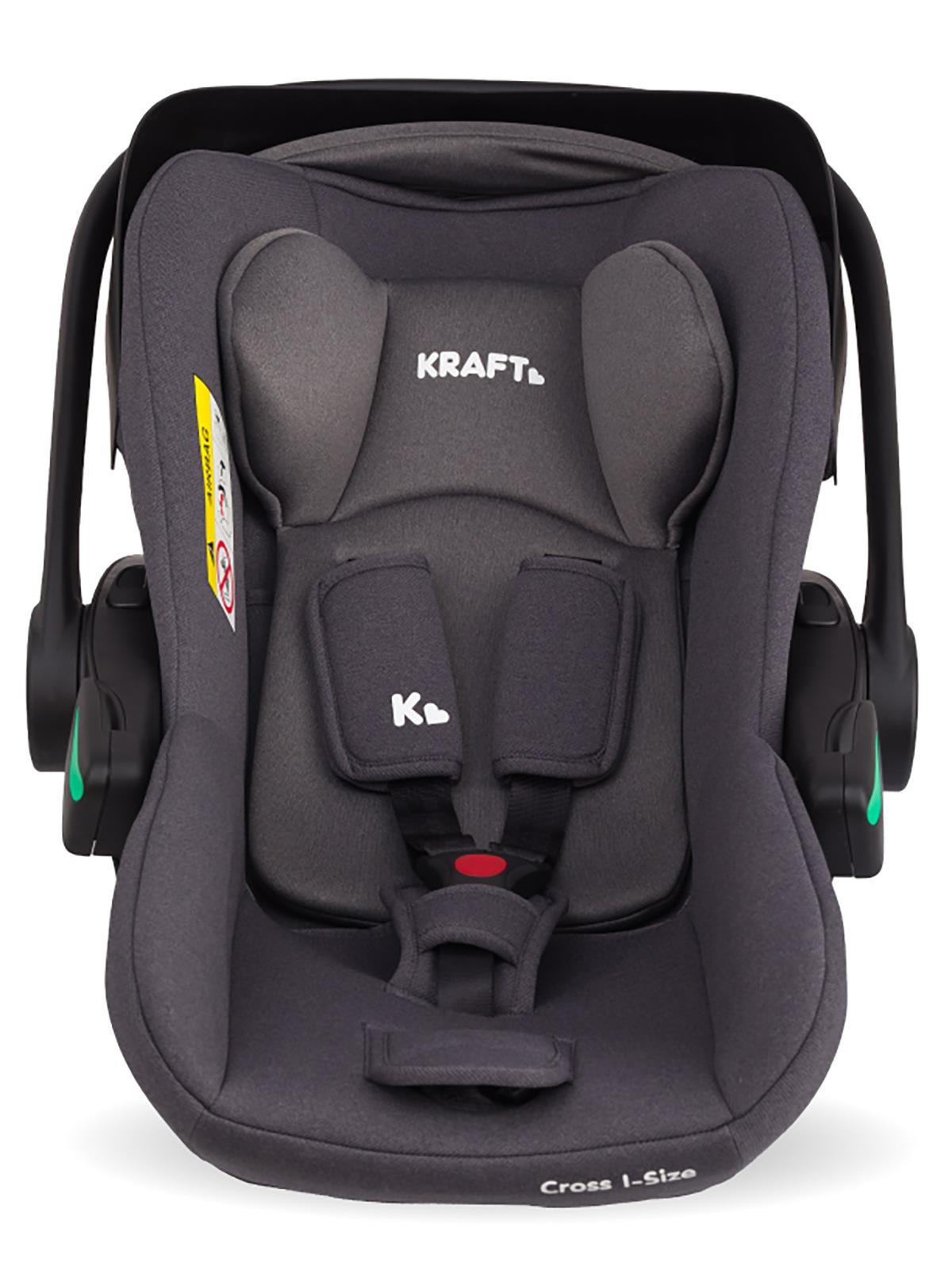 Kraft Cross Fix i-size (40-87 cm) 0-13 kg Oto Koltuğu - Gri