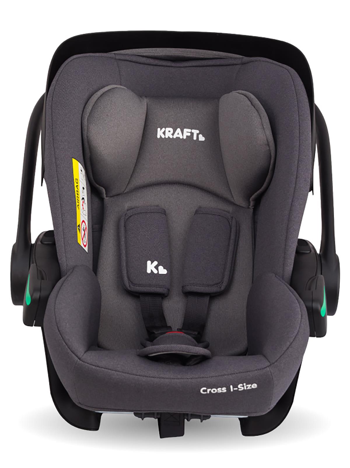 Kraft Cross Fix i-size (40-87 cm) 0-13 kg Oto Koltuğu - Gri