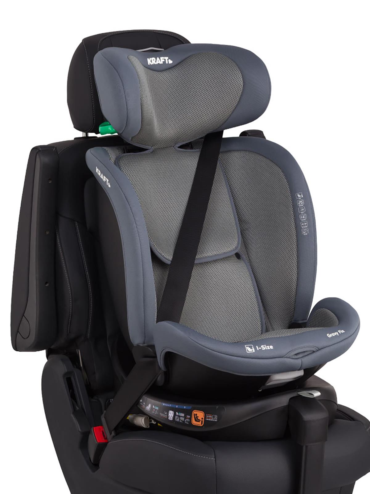 Kraft Grovy I-Size Oto Koltuğu 0-36 Kg (40-150 Cm) - Gri