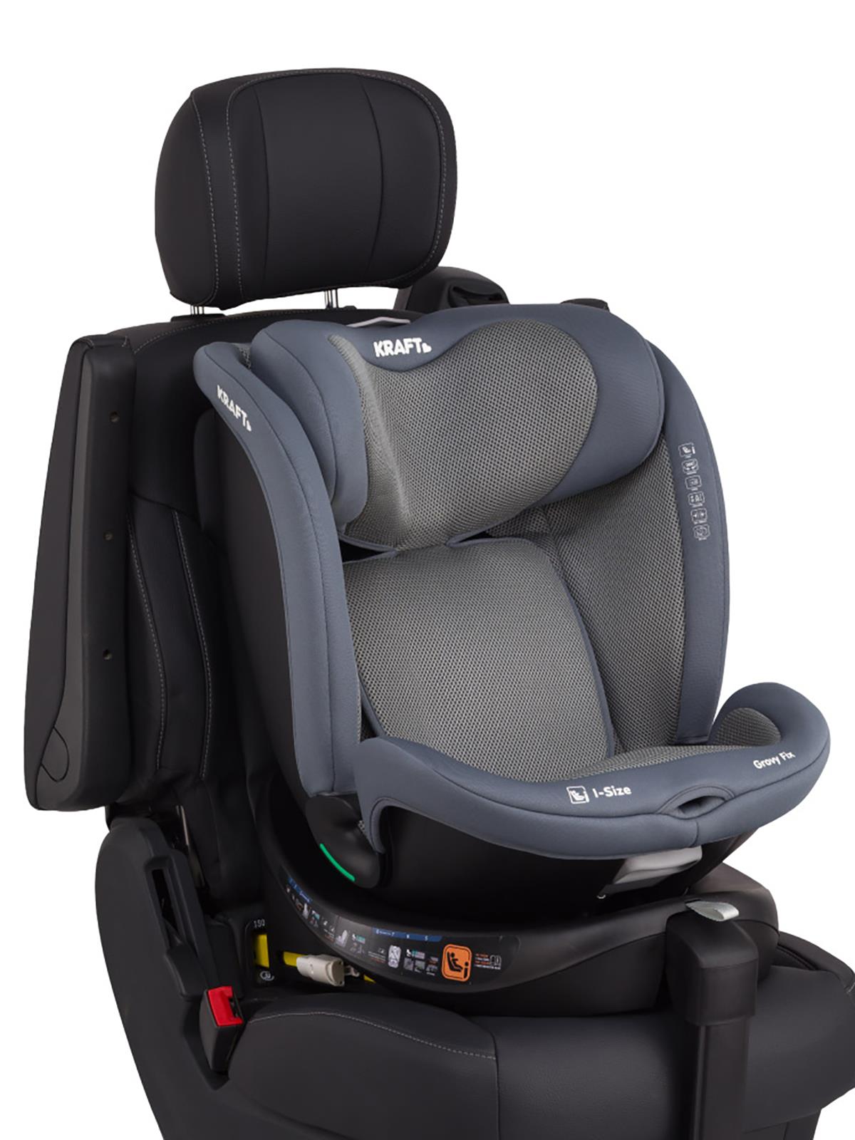 Kraft Grovy I-Size Oto Koltuğu 0-36 Kg (40-150 Cm) - Gri