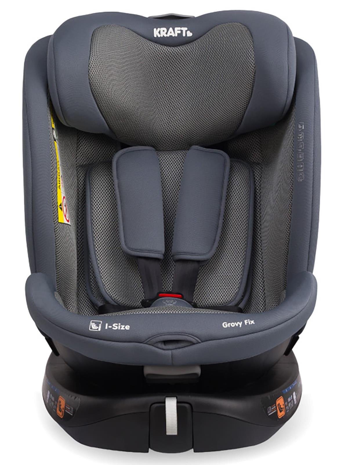 Kraft Grovy I-Size Oto Koltuğu 0-36 Kg (40-150 Cm) - Gri