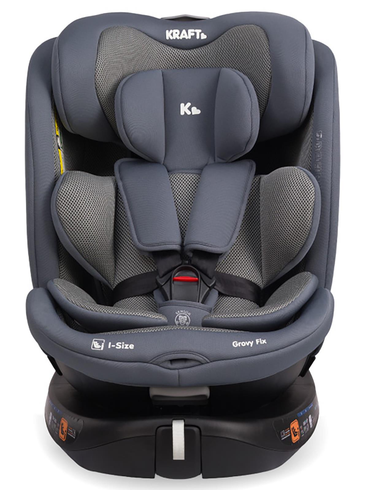 Kraft Grovy I-Size Oto Koltuğu 0-36 Kg (40-150 Cm) - Gri