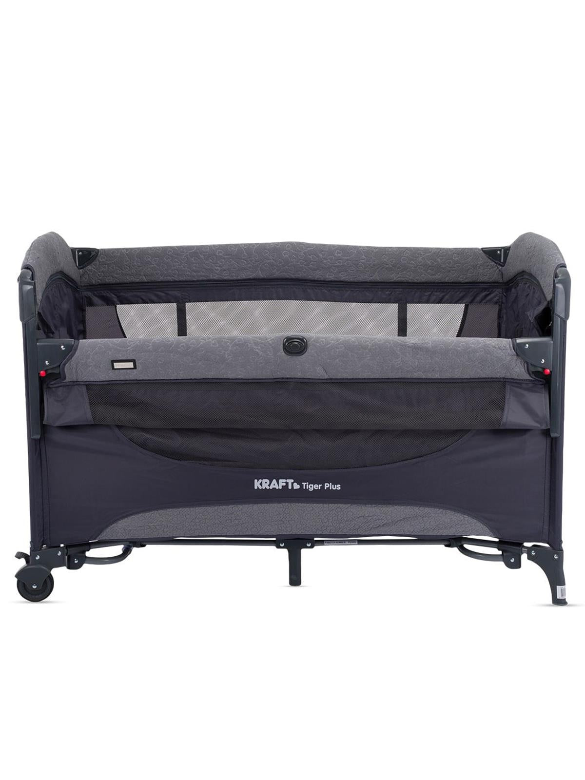 Kraft Tiger Plus Anne Yanı Oyun Parkı 70x120 cm - Gri