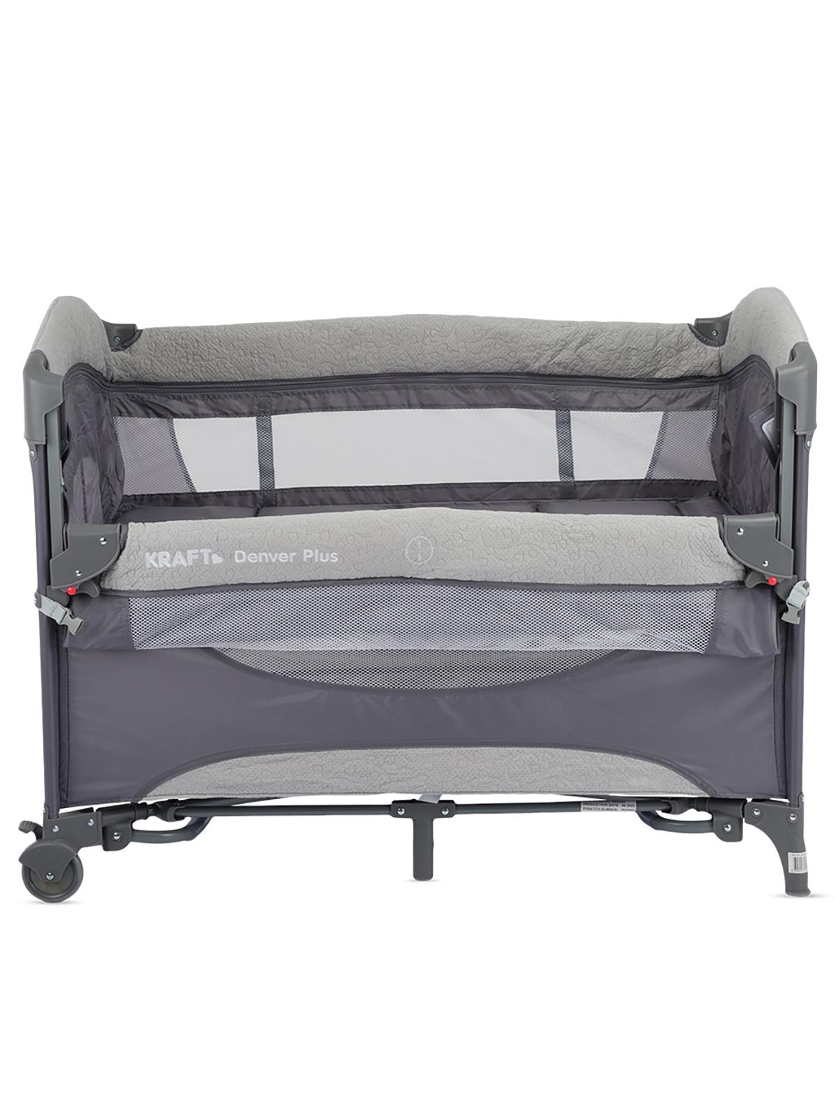 Kraft Denver Plus Anne Yanı Oyun Parkı 63x105 cm - Gri
