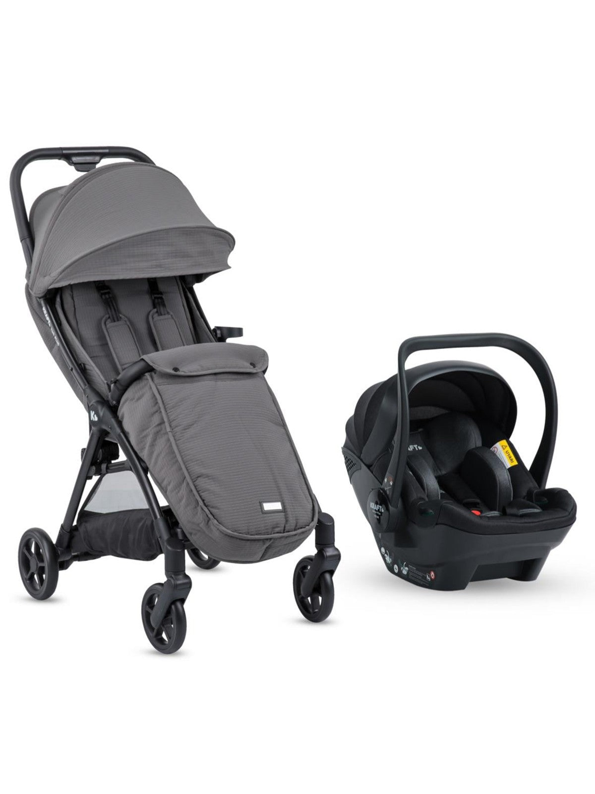 Kraft York Plus Travel Sistem Bebek Arabası - Siyah