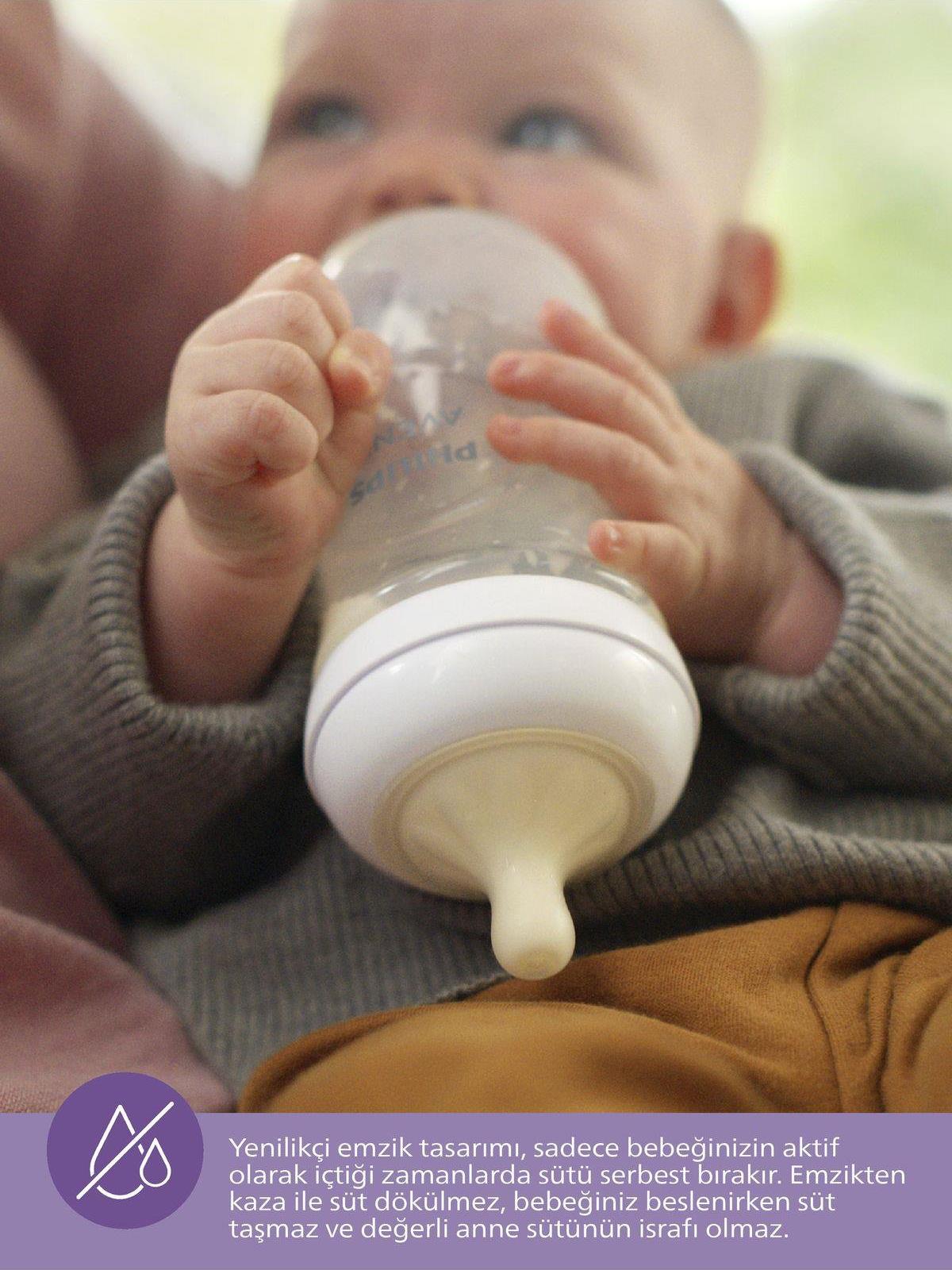 Avent Natural Response PP Biberon125ml0+ Ay,Doğal Tepkili Biberon Emziği