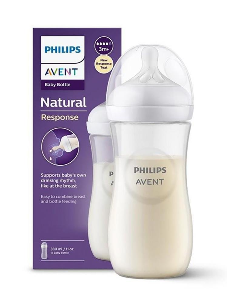 Avent Natural Response PP Biberon330ml3+ Ay,Doğal Tepkili Biberon Emziği