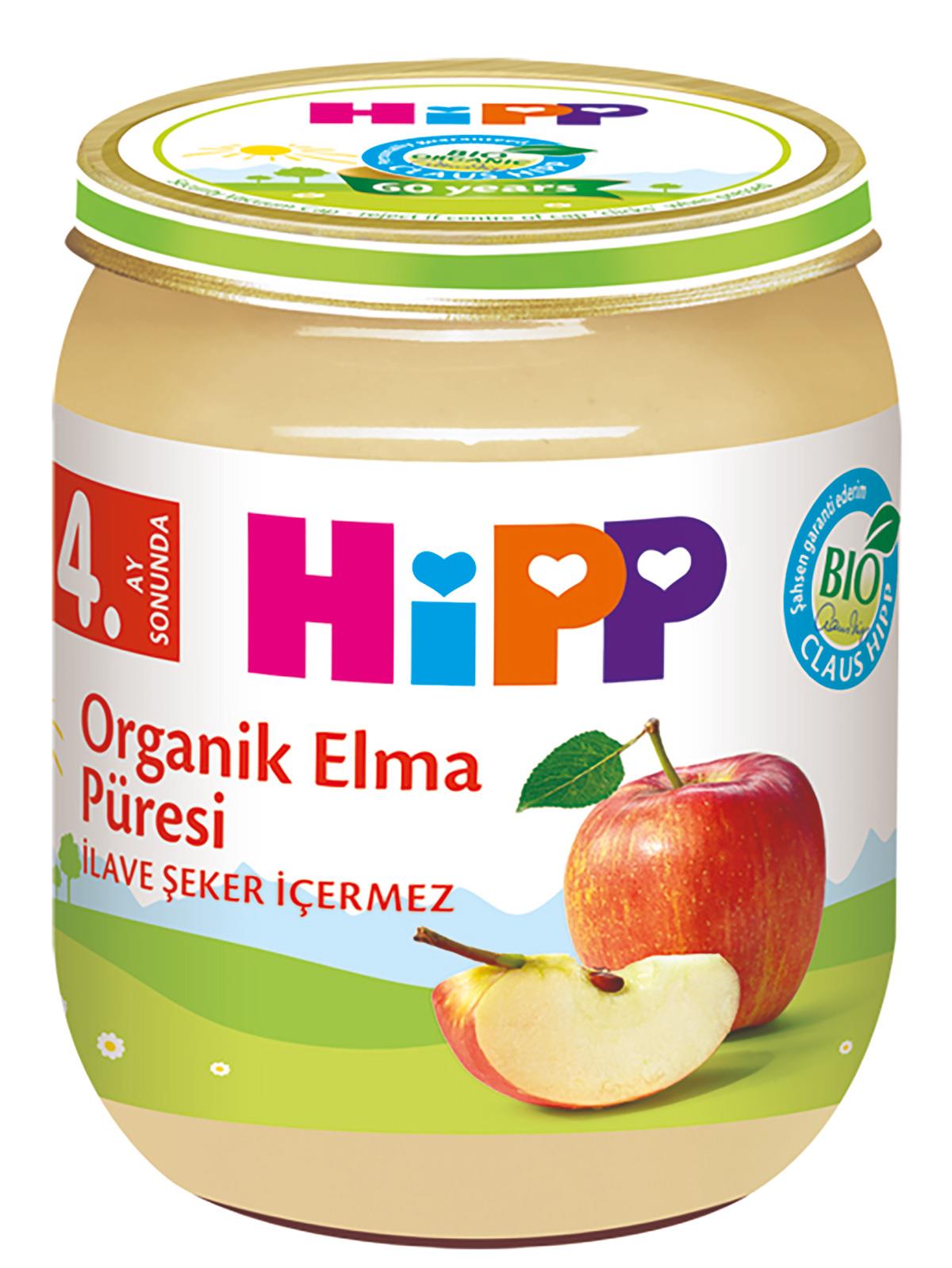 Hipp Mama Organik Elma Püresi Kavanoz Mama 125 gr +4 Ay