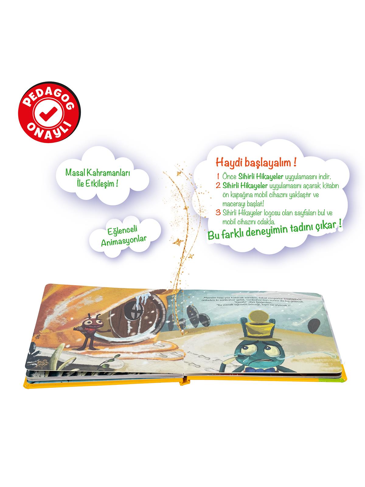 Bee Smart Canlanan Masal Kahramaları Ağustos Böceği ve Karınca
