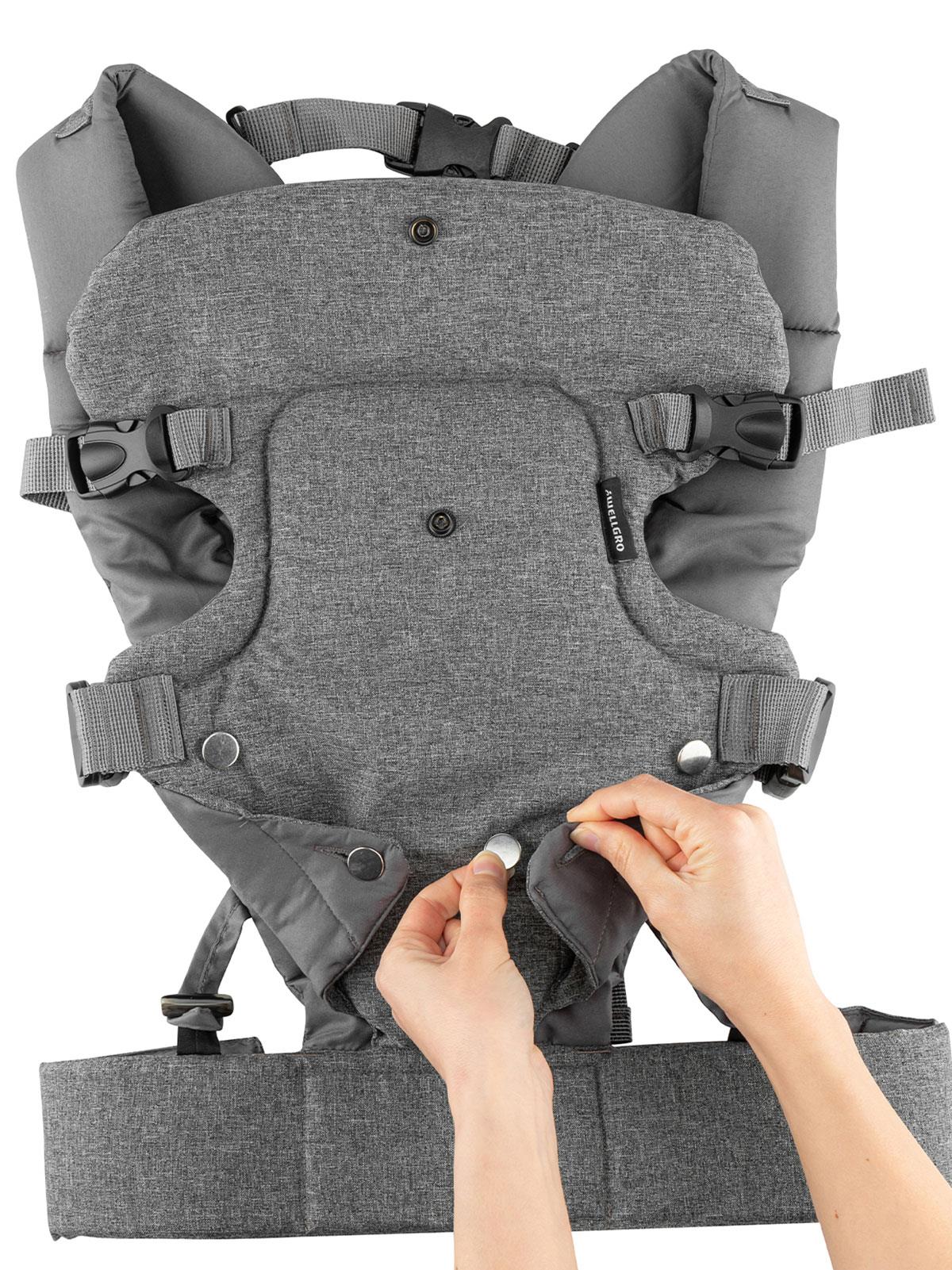 WellGro Comfy Bebek Kanguru - Gri