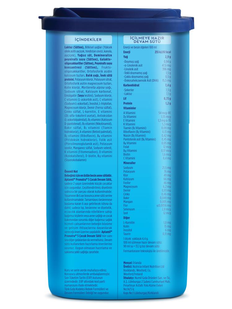 Aptamil 5 Çocuk Devam Sütü 800 gr