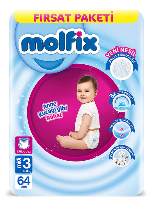 Molfix Külot Bez 3 Beden Süper Fırsat Paketi 60 Adet